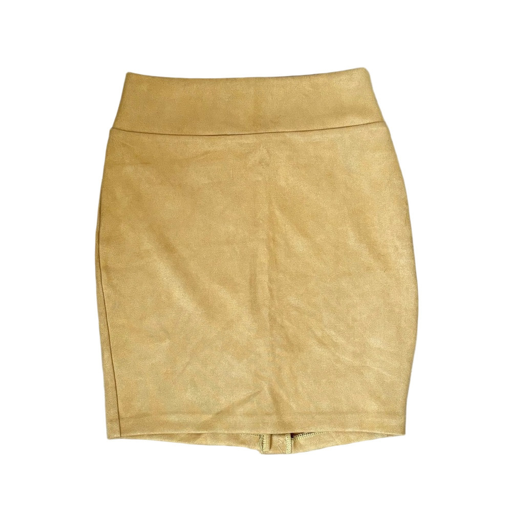 Elegant Yellow Pencil Skirt